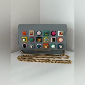 FENDI Rainbow Studded Wallet on Chain